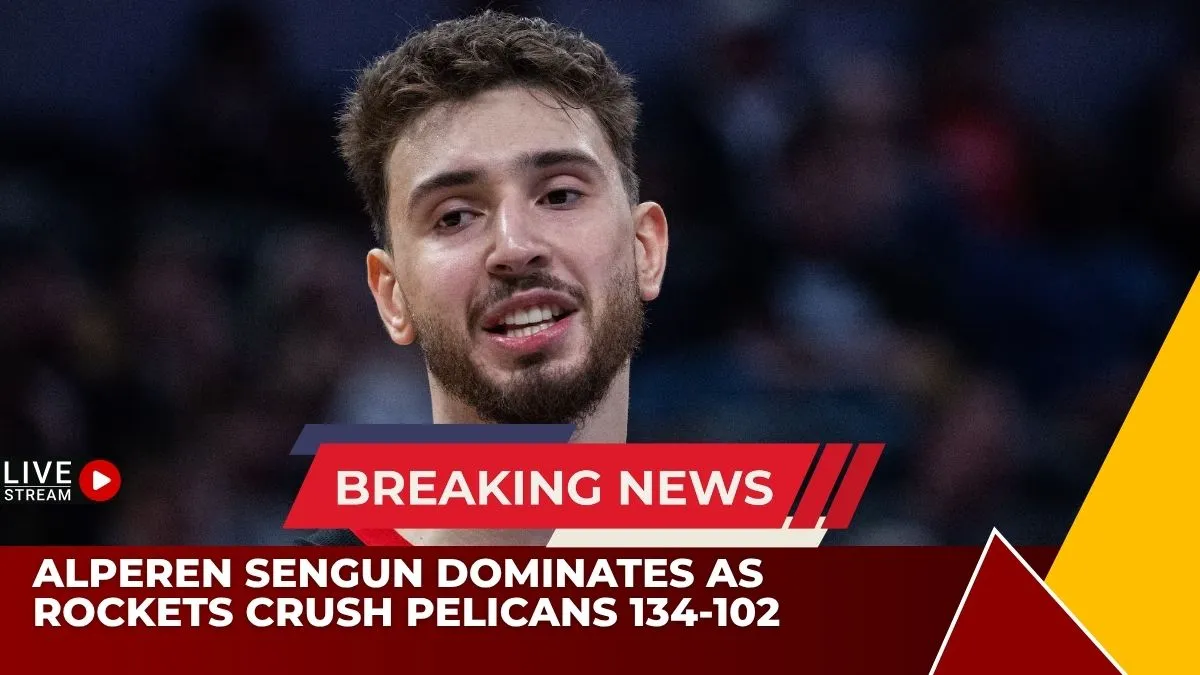 Alperen Sengun Dominates as Rockets Crush Pelicans 134-102