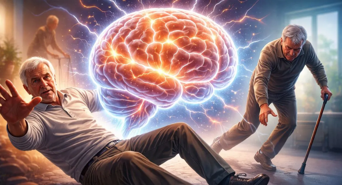 Brain Overdrive Linked to Higher Fall Risk in Aging and Parkinson’s