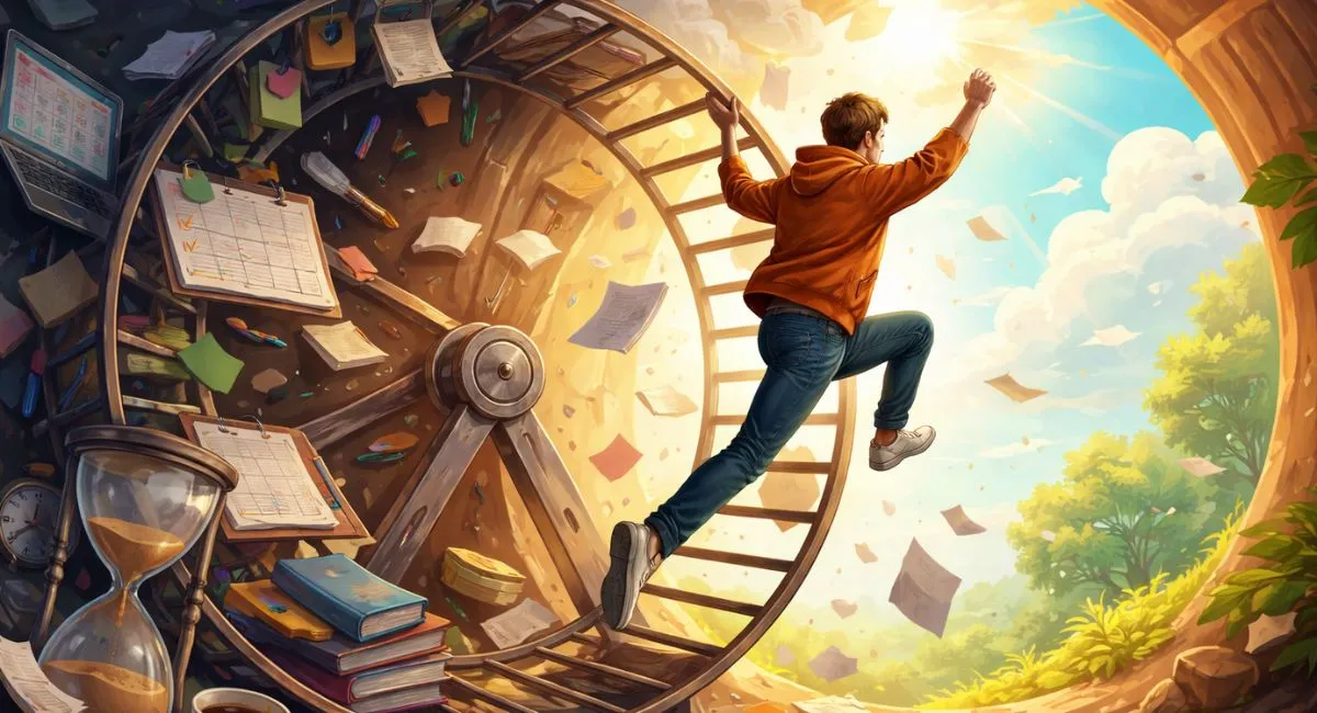 Escaping Self-Avoidance: When Productivity Becomes a Distraction