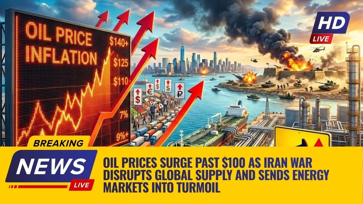 Oil Prices Surge Past $100 as Iran War Disrupts Global Supply and Sends Energy Markets Into Turmoil