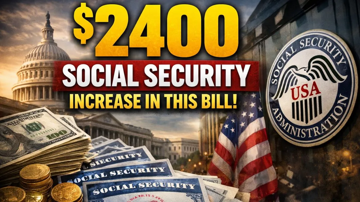 $2400 Social Security Increase In This Bill! SSA SSI SSDI Payments