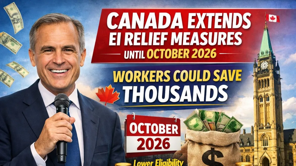 Canada Extends EI Relief Measures Until October 2026 – Workers Could Save Thousands