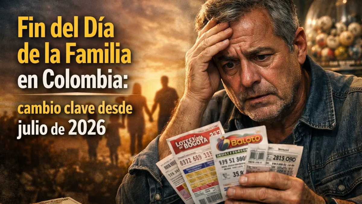 Fin del Día de la Familia en Colombia: cambio clave desde julio de 2026